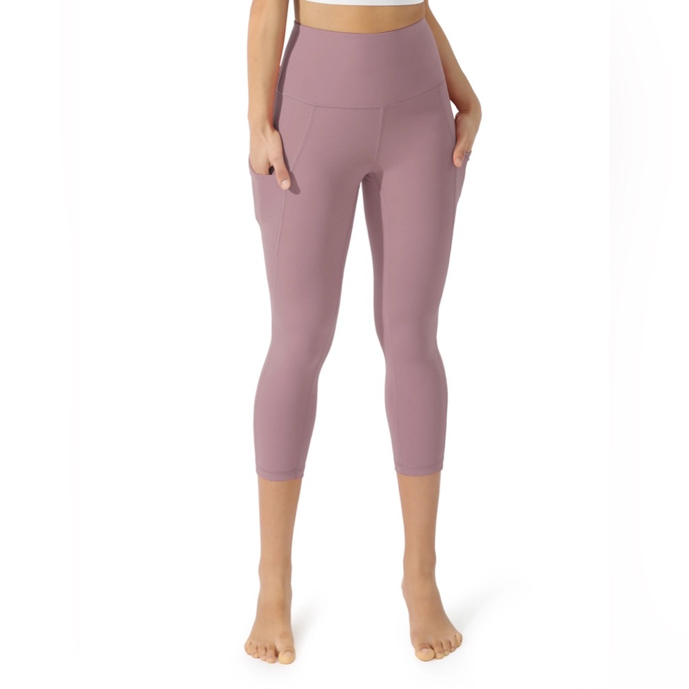 Ododos - Lilac Capri Leggings - High Waisted Shaping